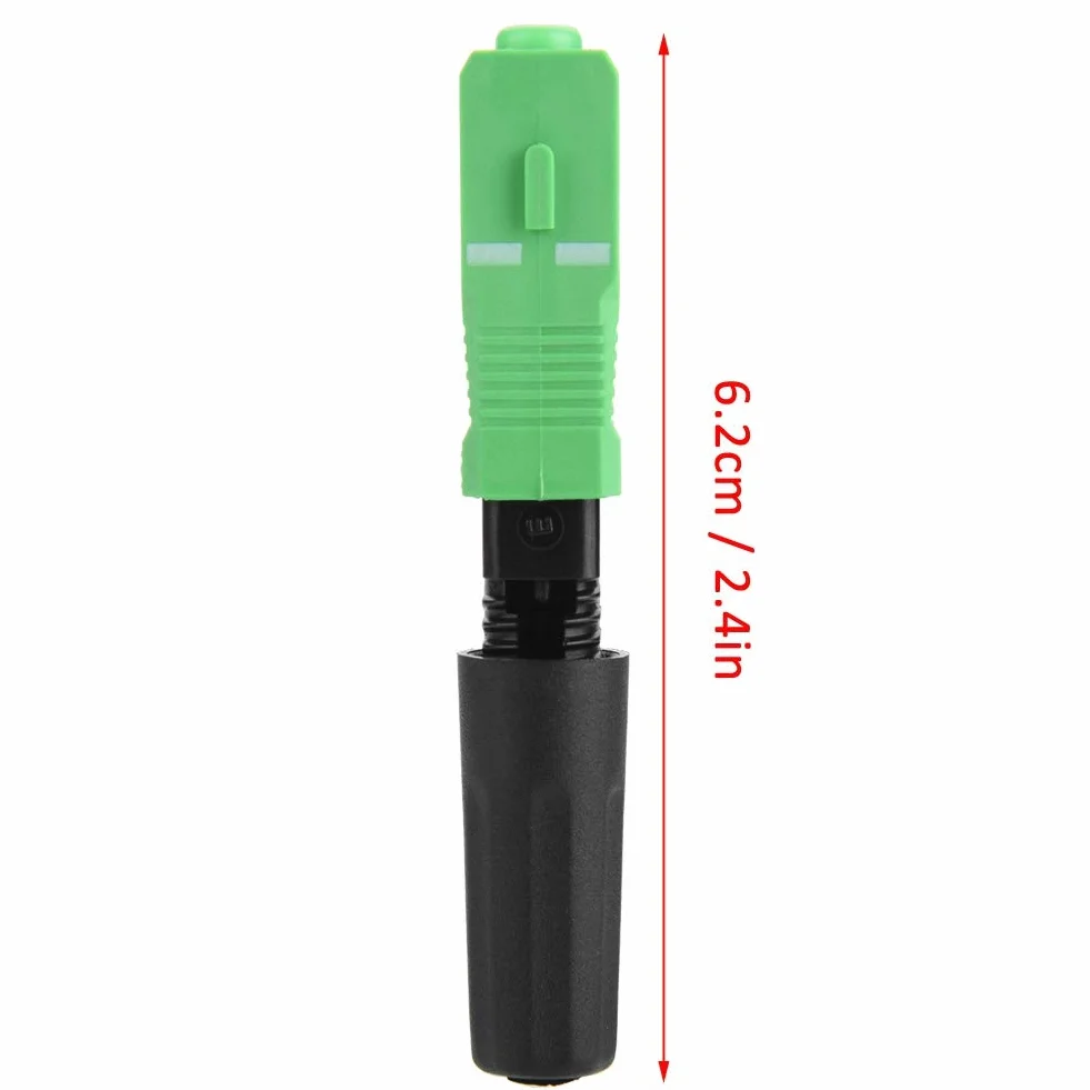 Connettori Fibra Ottica SC/UPC Monomodale 100 Pezzi FTTH Montaggio Rapido 58mm
