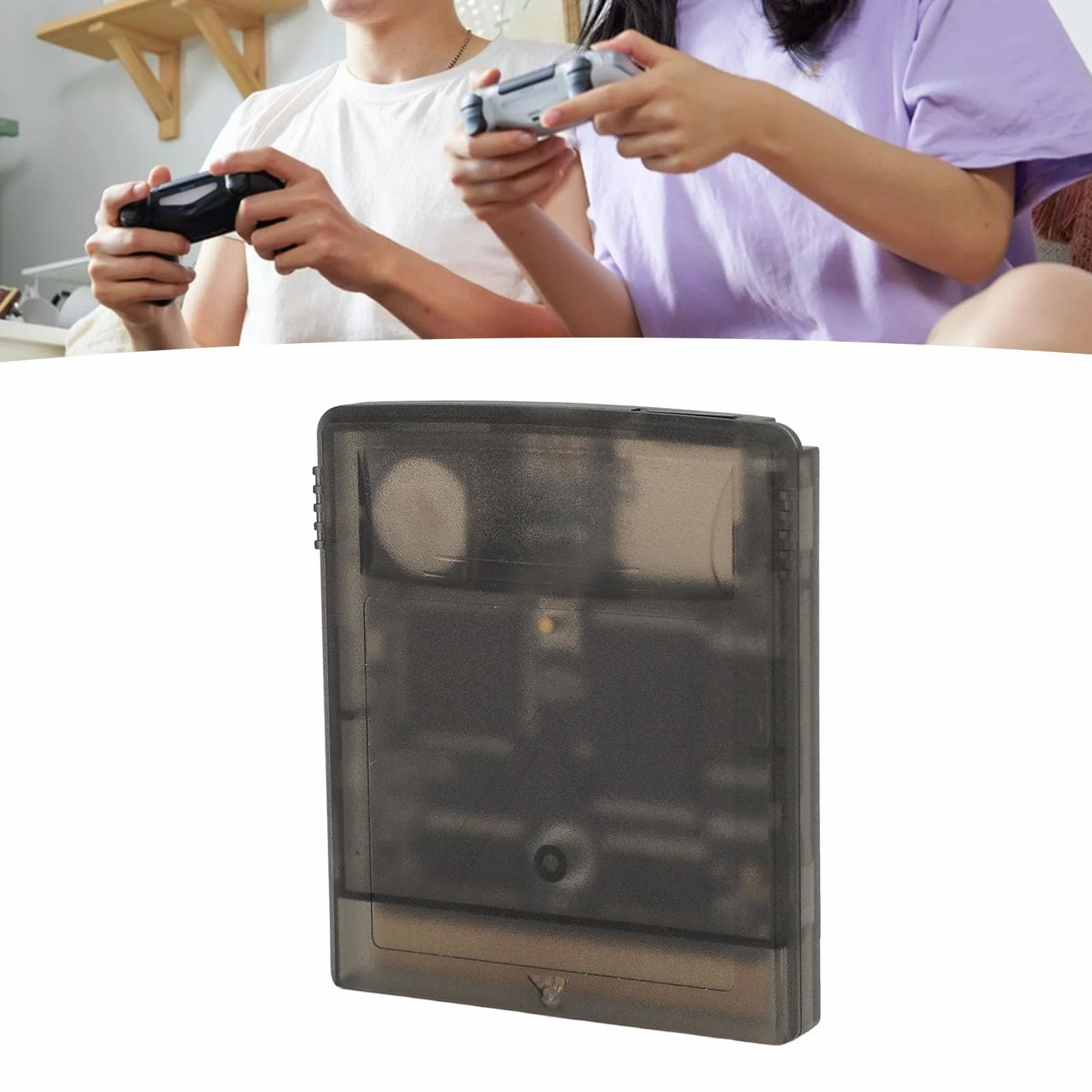Flash Memory Card per Gameboy Color Professional 1000 in 1 Cartuccia Video di Gioco, Scheda di Memoria 8G per Gameboy Advance SP, Cartuccia di Backup dei Dati Gameboy (Nero trasparente)