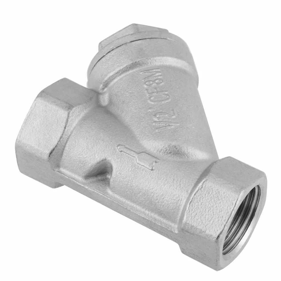 Filtro a Y DN15 1/2" PT Acciaio inossidabile Filtro per acqua gas