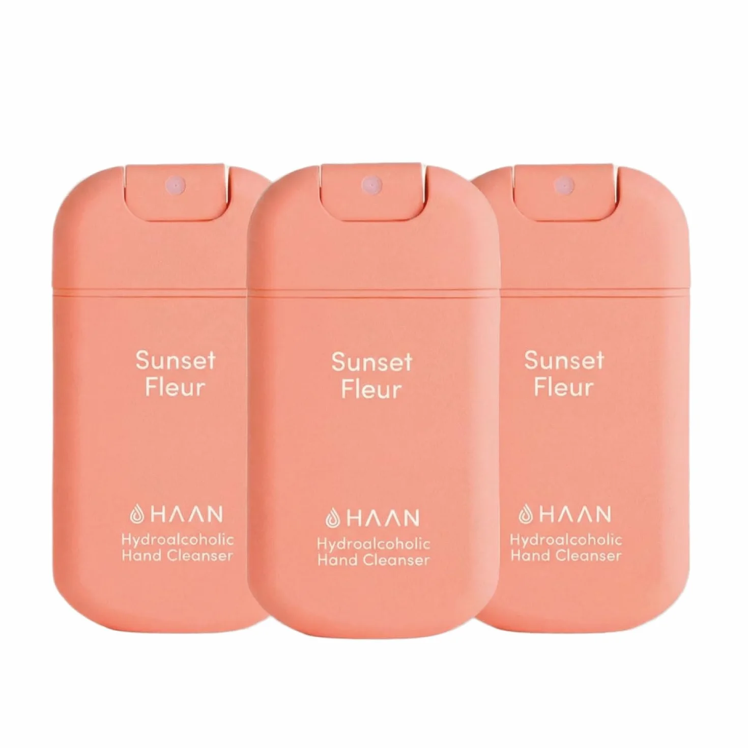 Haan Spray idratante per le mani con aloe vera confezione da 3 Sunset Fleur