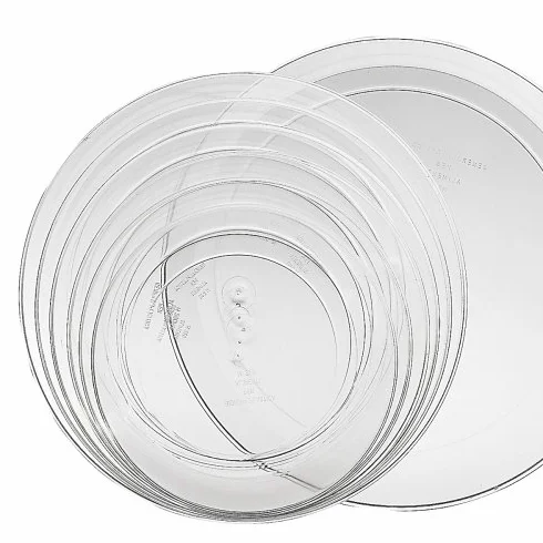 Plastikowy przezroczysty talerz deserowy 26 cm 10 sztuk