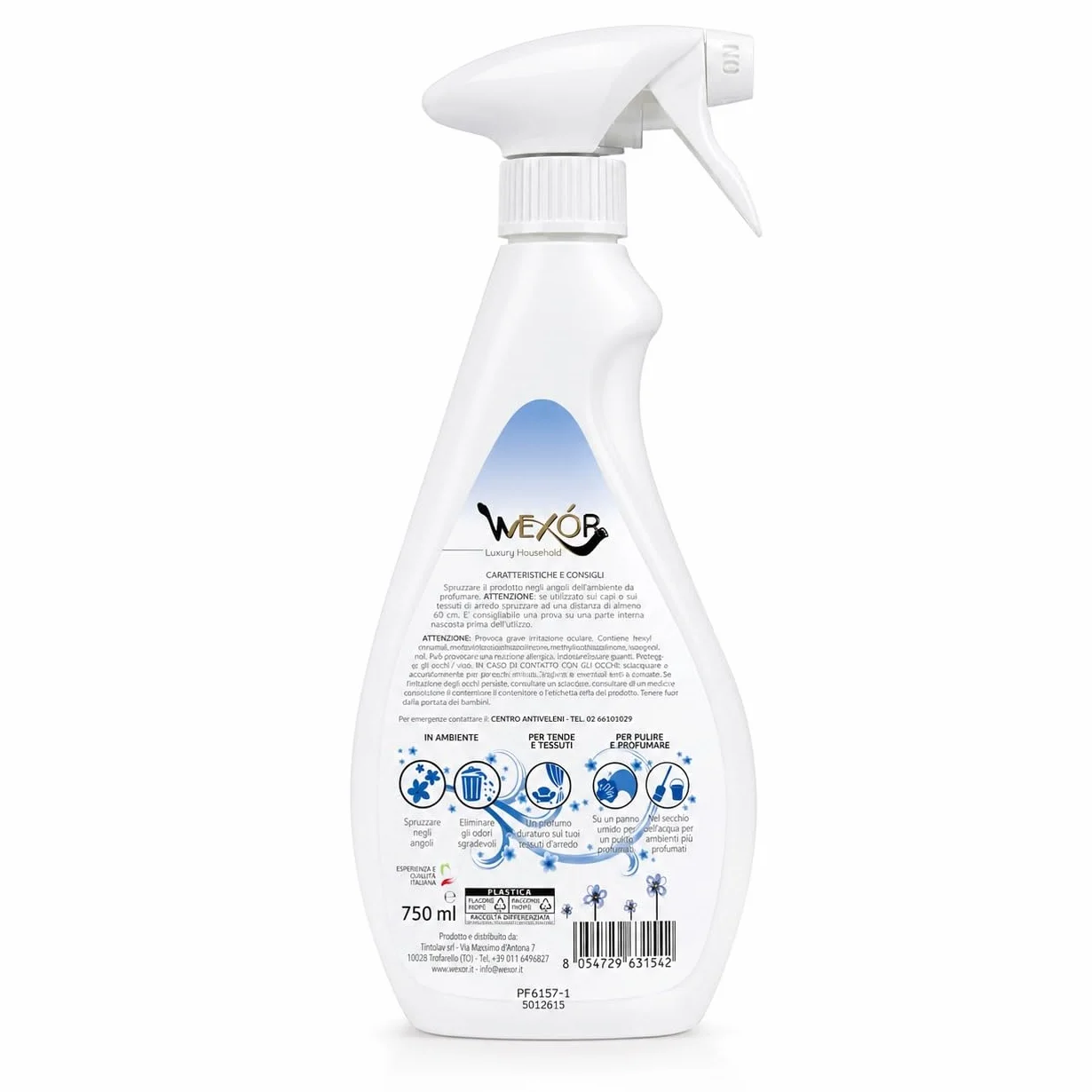 WEXÓR Deo Booster Essenza Multiuso Spray Profumatore Tessuti e Ambienti Patchouli e Menta Fresca 2x750ml
