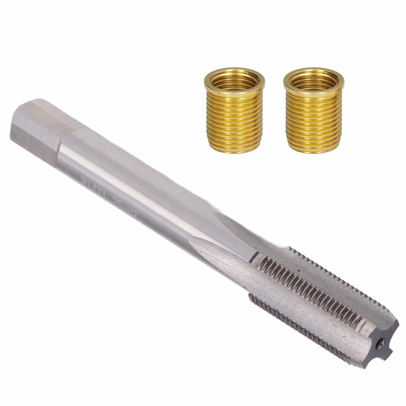 Inserti in acciaio inossidabile M12x1,25 M14x1,25 per riparazione foro filettato candela motore