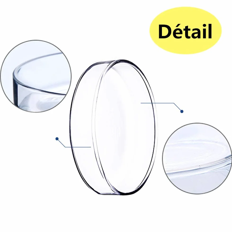 Latrat 20 pz Dishes Petri, Scatole Di Petri In Plastica Sterile, Scatola Sterile con Coperchi per Laboratorio Cellulare Cultura Tessuto, 90 mm