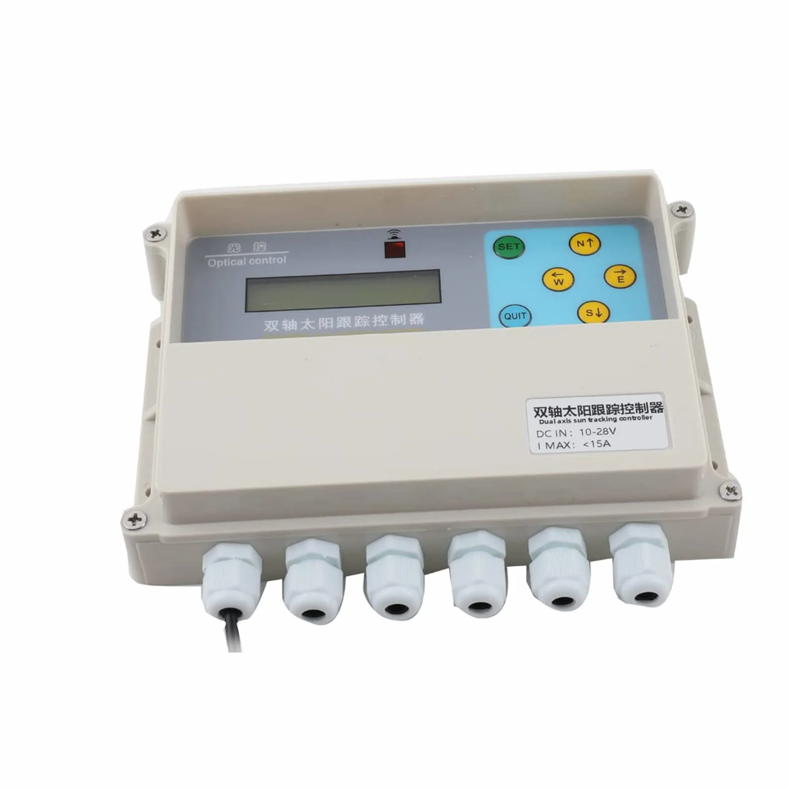 Sistema di Inseguimento Solare Automatico Dual Axis Solar Tracker Controller Telecomando Doppio-ASSE Tracking Affronta Automaticamente Il Sole con Sensore di velocità del Vento