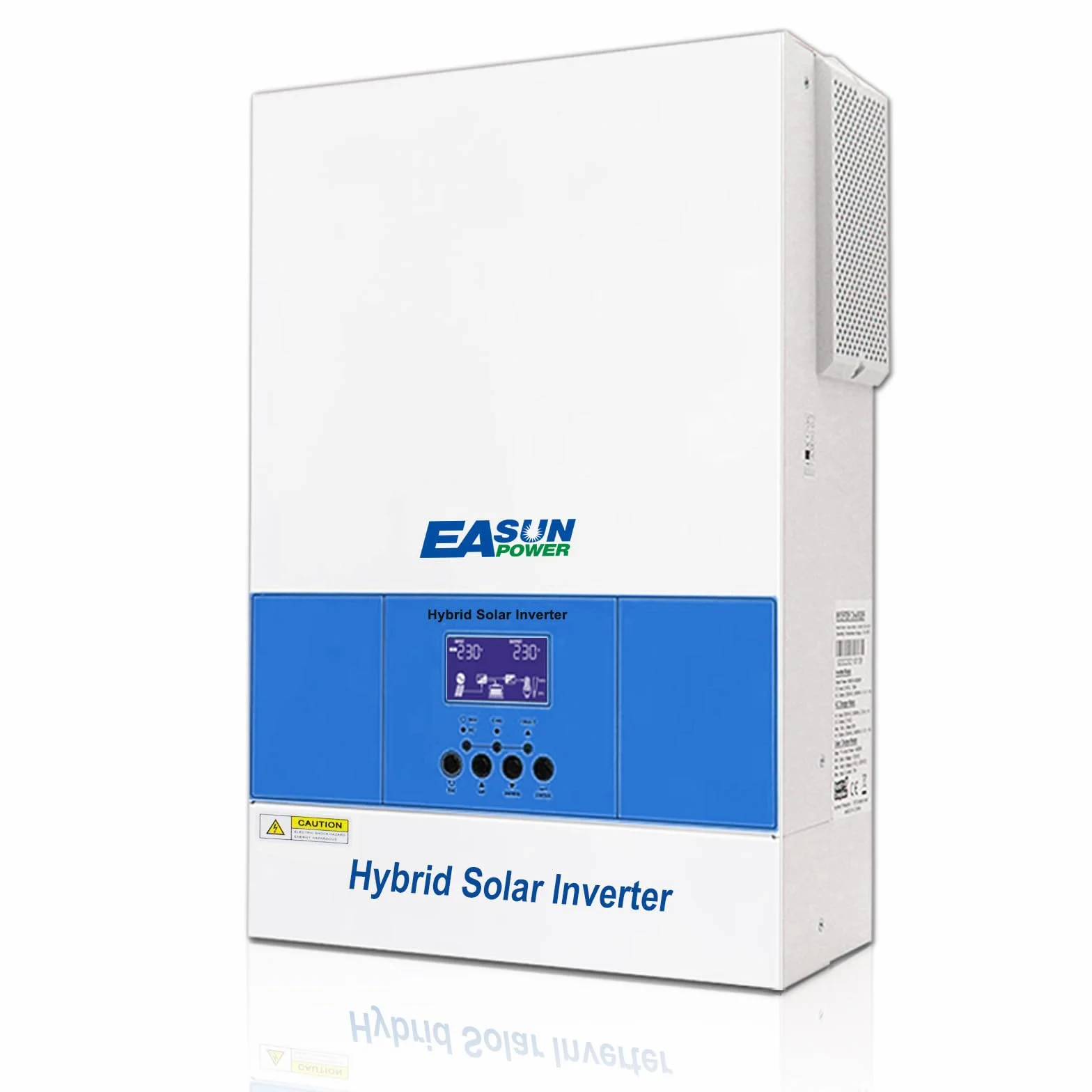 POWLAND 6,2KW Inverter solare ibrido, funziona senza batteria, indipendente da rete Inverter onda sinusoidale pura, Uscita 230V, PV 60-500Vdc, per batterie da 48V, funzione parallela, con Modulo WiFi