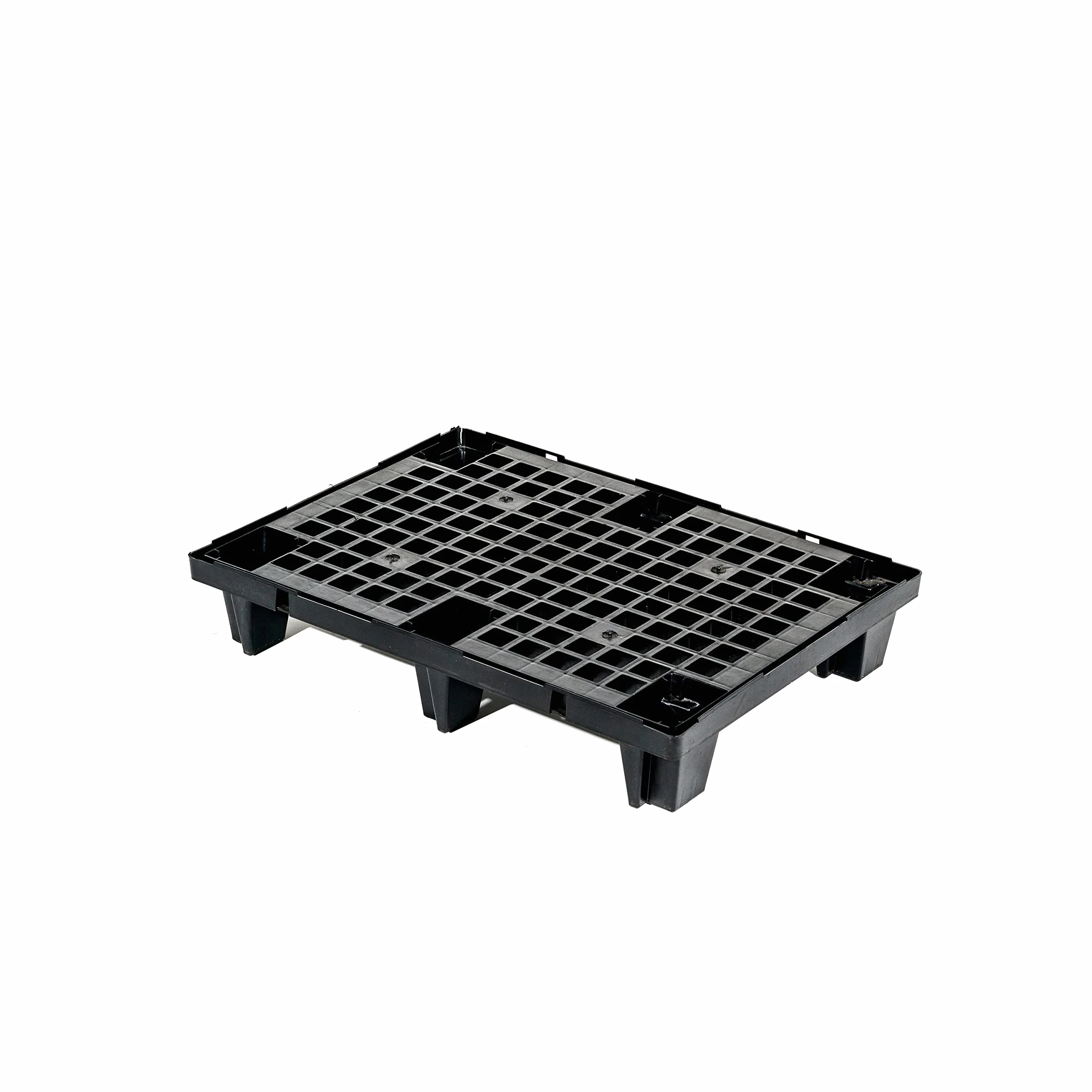 Colleoni.EU - Semi Pallet 1/2 Bancale in Polipropilene Ecologico (PP) - Bancale da Esterno e Interno Pedana Incastrabile e Inforcabile su 4 Lati Made in Italy 60x80 cm