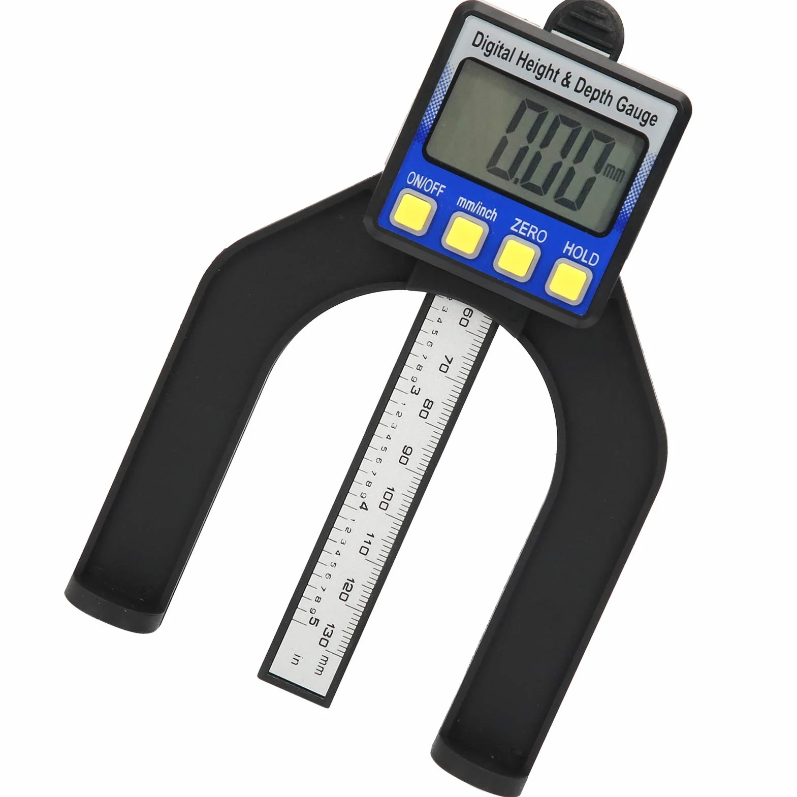 VBESTLIFE Misuratore di profondità digitale 0-80 mm Display larga scala Righello doppio scopo