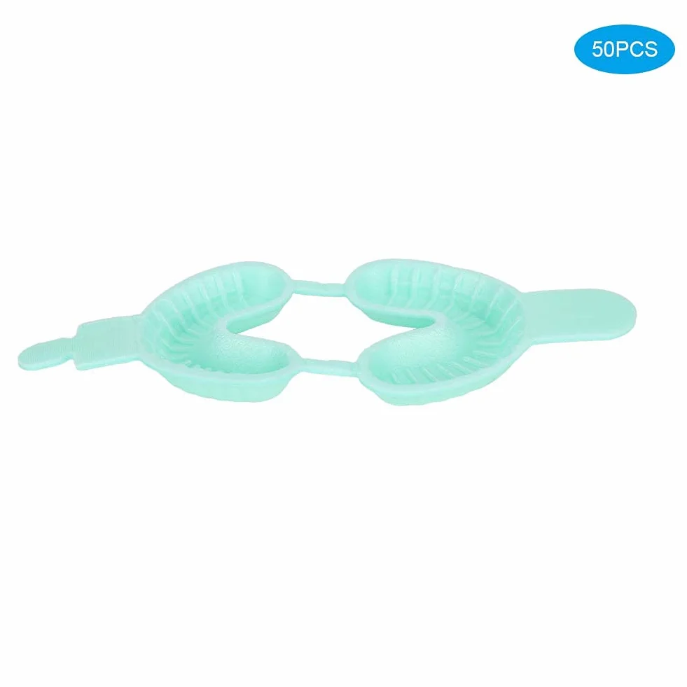 Vassoi dentali monouso al fluoro, doppio strato, kit 50 pezzi (S)