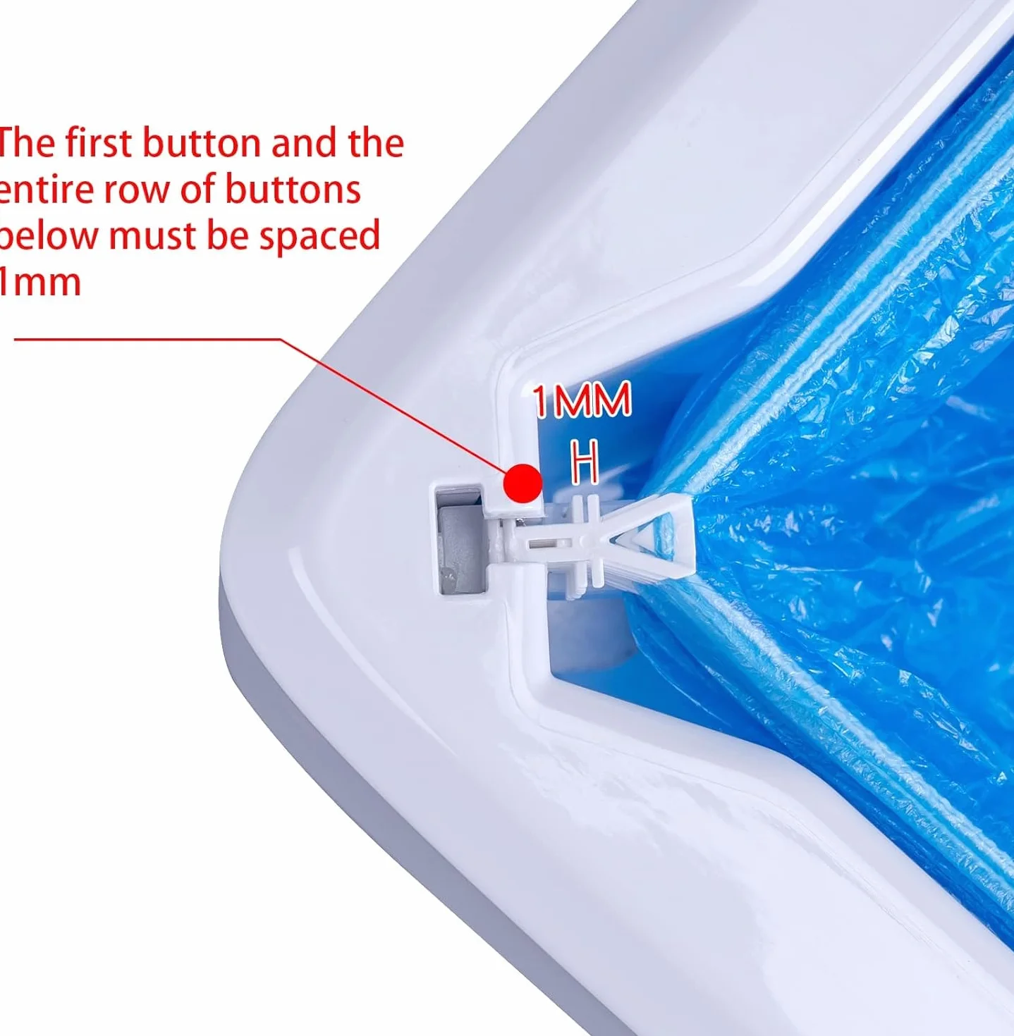 Copriscarpe e Getta Antiscivolo Dispenser Automatico 100 Copriscarpe Plastica per Interni