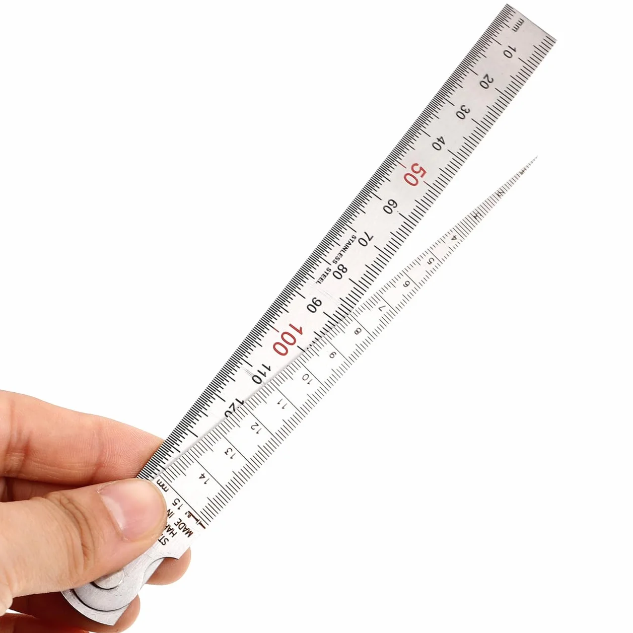 MAGICLULU Spessimetri in Acciaio Inossidabile Righello Dritto Strumenti Di Misurazione Degli Spazi Spessimetro Per Misurare Lo Spessore Dei Giochi Delle Punterie Spazi Fasce Elastiche Dei Pi