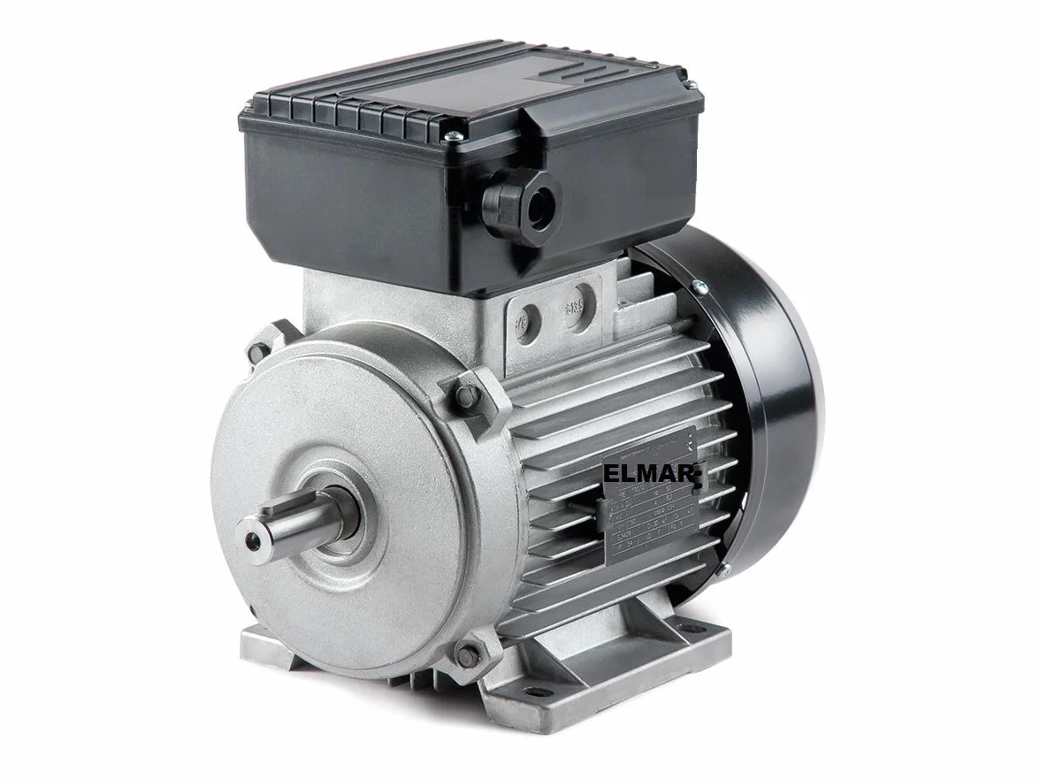 Motore Elettrico Monofase 1,5 HP 1,1 KW 1400 Giri Mec90 B3 con Piedini ALBERO 24 mm