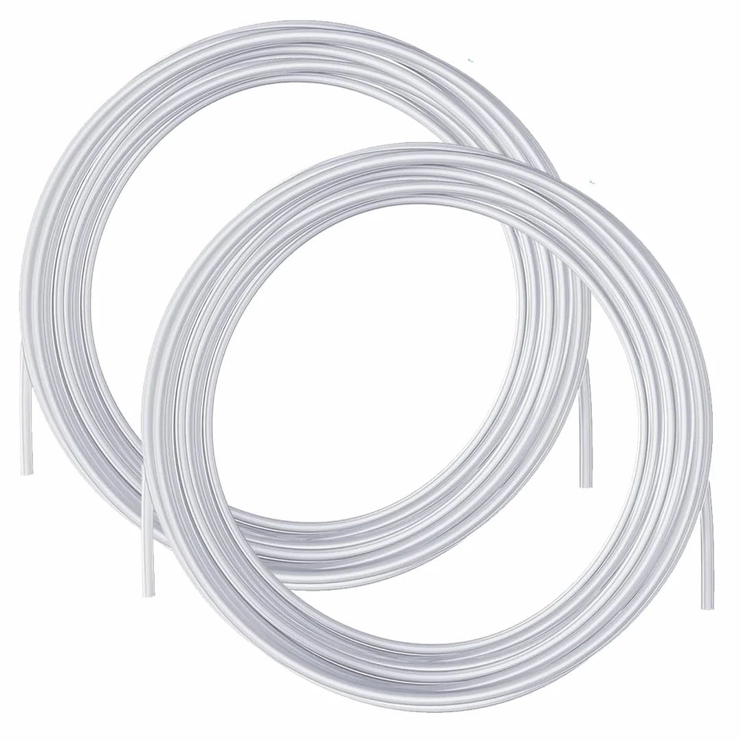 Tubo in PTFE, 2 metri, Professionale, Accessorio per stampanti 3D, Estrusore, Per stampante 3D da 1,75 mm, Filamento, Tubo PTFE Stampante 3D, Teflon Stampante 3D (2,5mm ID × 4mm OD) (Bianco)