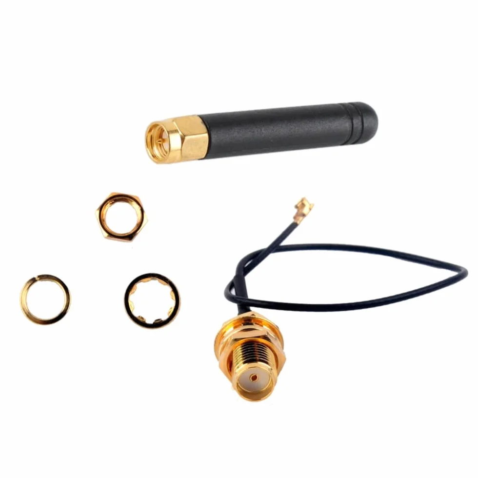 DollaTek Antenna U.FL IPX a connettore SMA 868-915 MHz per scheda Lora Lora32u4 II Wifi Lora32-5 pezzi