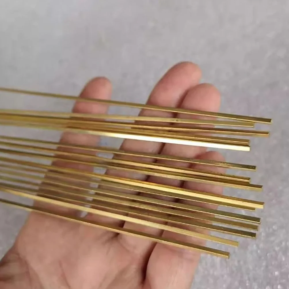 Asta Quadrata In Ottone Da 1 Pezzo Da 500 Mm, Barra Solida Quadrata Piccola Da 1 Mm, 1,2 Mm, 1,5 Mm, 2 Mm, 2,5 Mm, 3 Mm, 4 Mm, 5 Mm(4x4x500mm)
