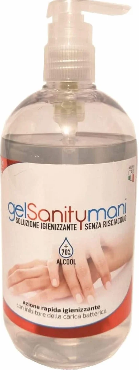 Sanity 101 Gel Tascabile Igienizzante Mani 70% Alcool 500 Ml