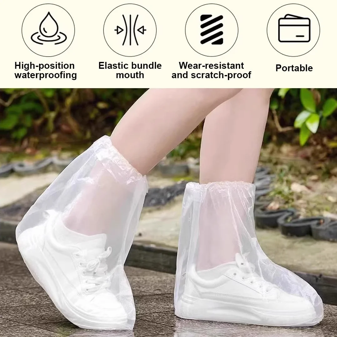 Copriscarpe Monouso Impermeabili Antiscivolo USA e Getta per Pioggia Outdoor