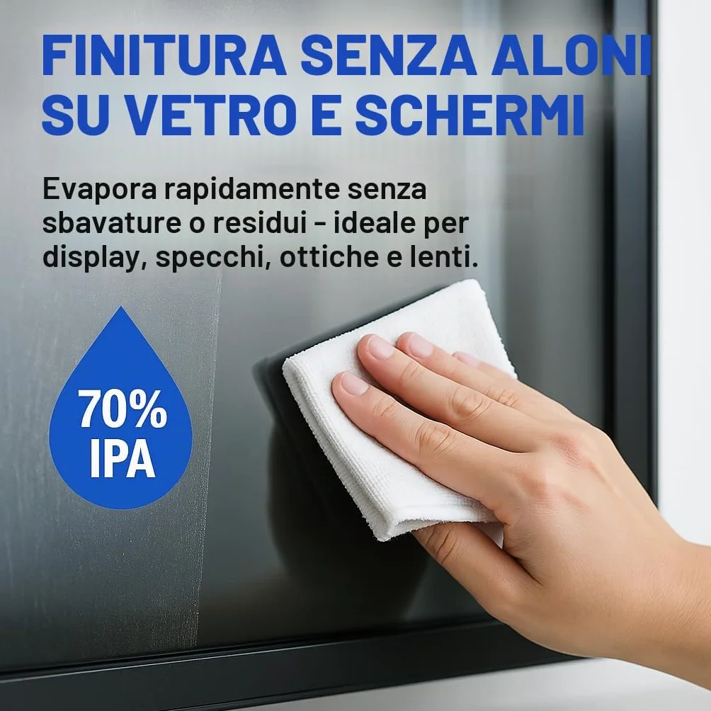 GiDeli Isopropanolo 70% 5 litri detergente alcool isopropilico IPA per pulizia componenti elettronici