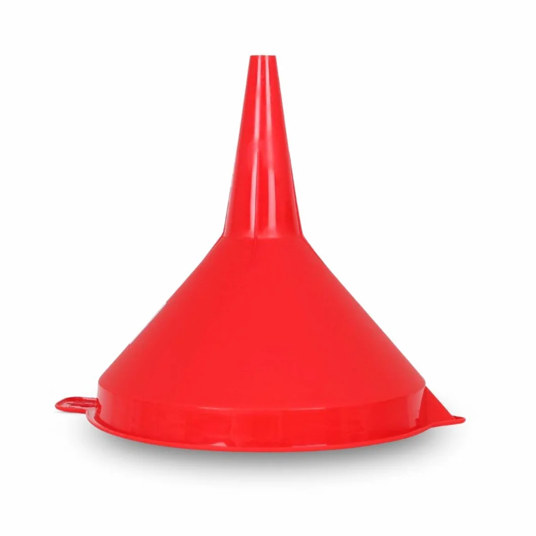 PARENCE.- Grande imbuto in plastica da 16 cm - beccuccio + foro per appendere - cucina, garage o imbuto per liquidi - colore casuale (rosso, blu, verde, arancione)
