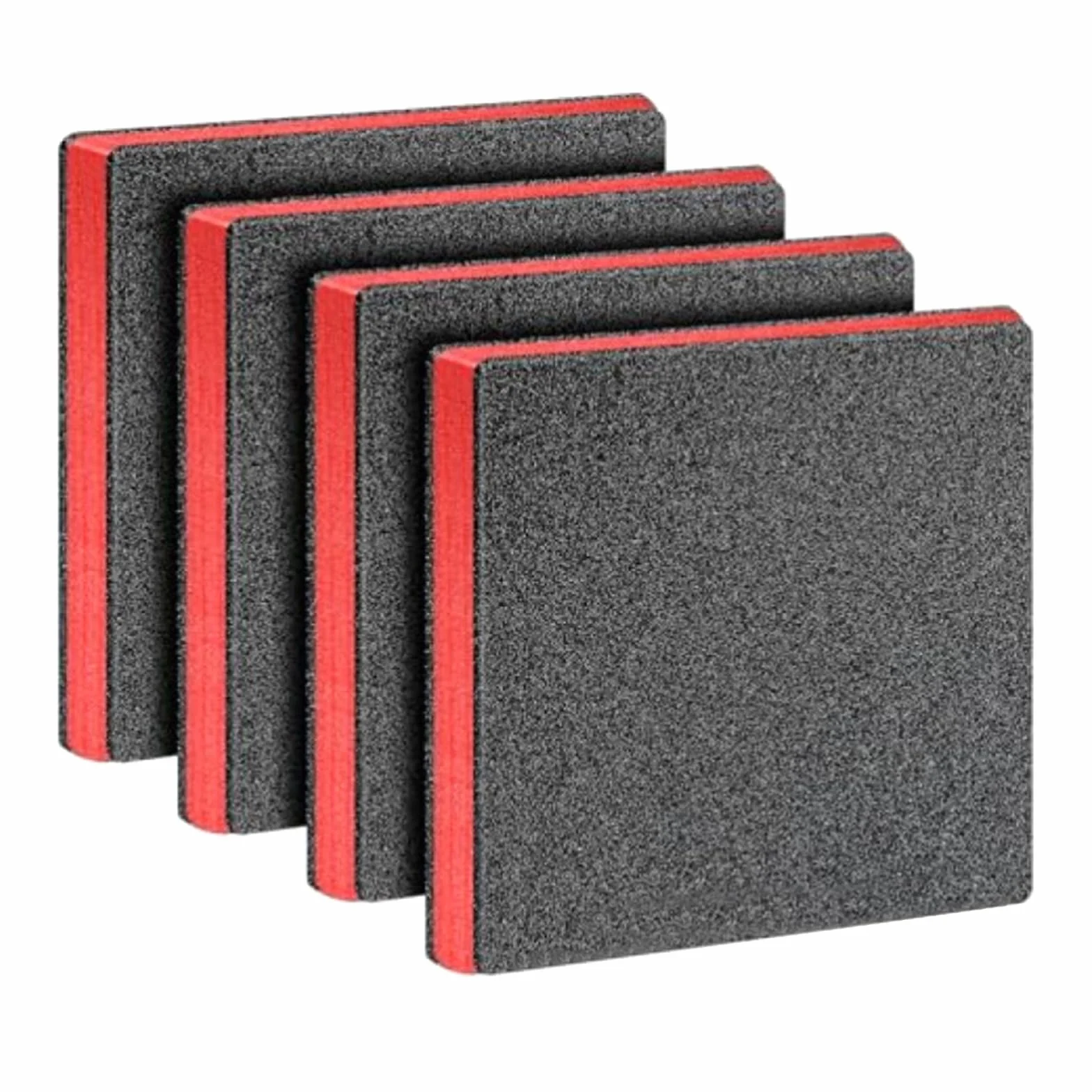 Inserti in schiuma resistenti per cassetta degli attrezzi, materiali EPE leggeri, soluzione di stoccaggio antiurto, confezione da 4 cuscinetti in schiuma, soluzione di stoccaggio