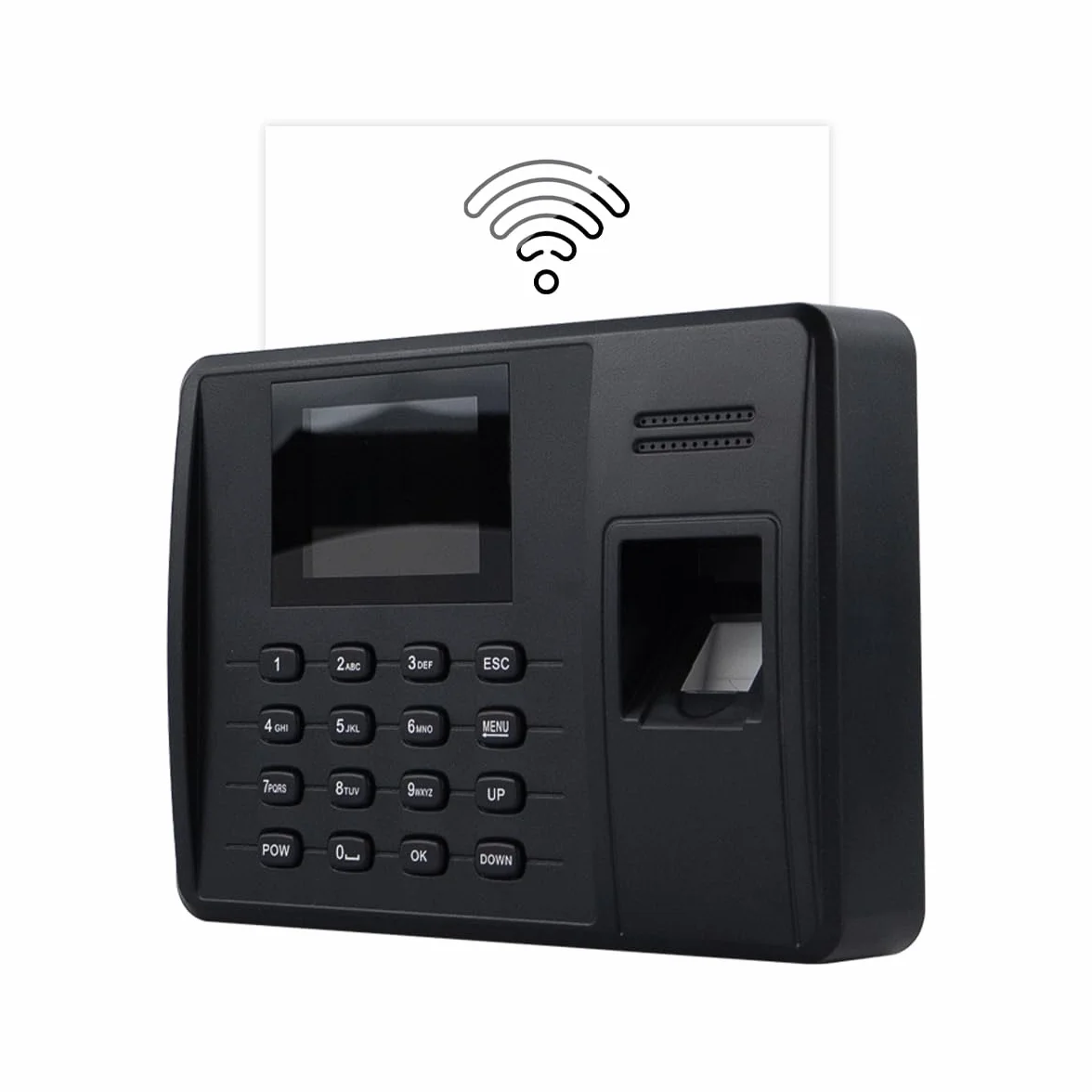 Macchina per il Controllo delle Presenze per Aziende fino a 1000 Dipendenti, Doppia Frequenza, Tripla Verifica con Carta RFID/PIN/Impronta Digitale, con Modulo WiFi, WEB e P2P, HDWR TimeLok-200NWEPI