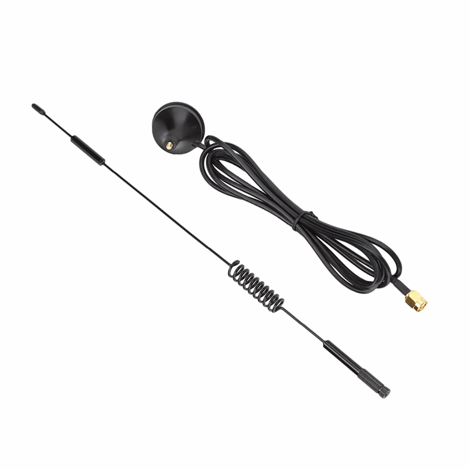 Antenna a Ventosa 433 MHz, 10 dBi di Guadagno, 31 cm, Modulo Wireless con Base Magnetica e Connettore SMA Maschio