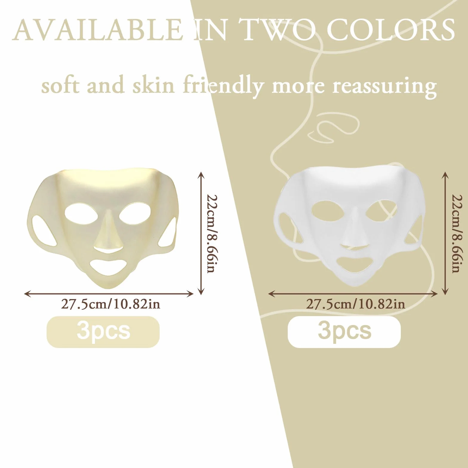 Maschera per la Pelle in Silicone Riutilizzabile, 6 Pezzi Copertura Viso Accessori