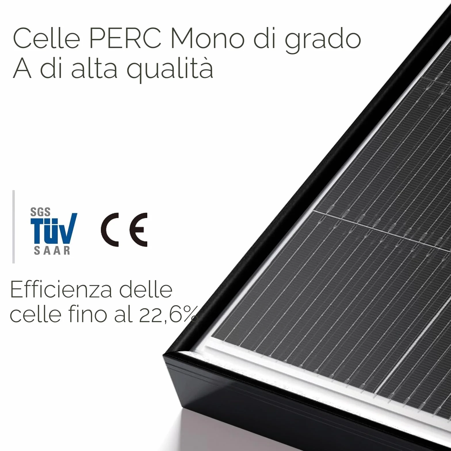 enjoy solar® Modulo Solare Monocristallino 200W 12V, PERC 9BB – Ideale per camper, impianti da balcone, casette da giardino, barche (Cornice Nera)