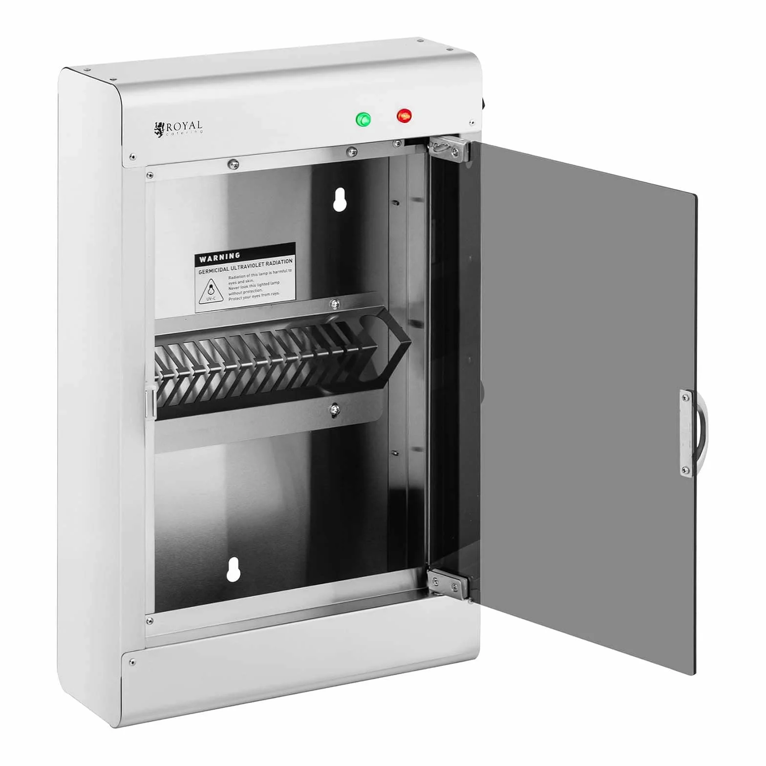 Royal Catering Sterilizzatore Coltelli UV Sterilizzatore Cucina RC-KSSS201 (14 coltelli, Acciaio inox)