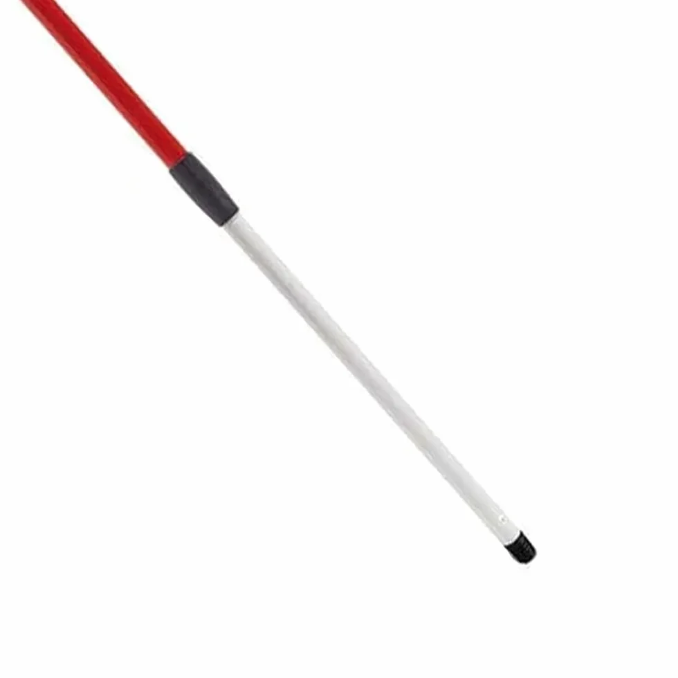 Manico Telescopico, per scopa e mocio e raccogli polvere, metallo, rosso lucido, 300 cm