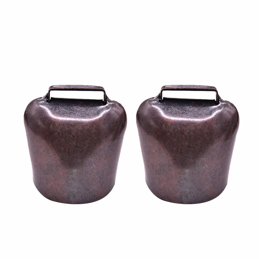 EXCEART Campanacci per Mucche e Pecore 2 Pezzi in Bronzo Portatili