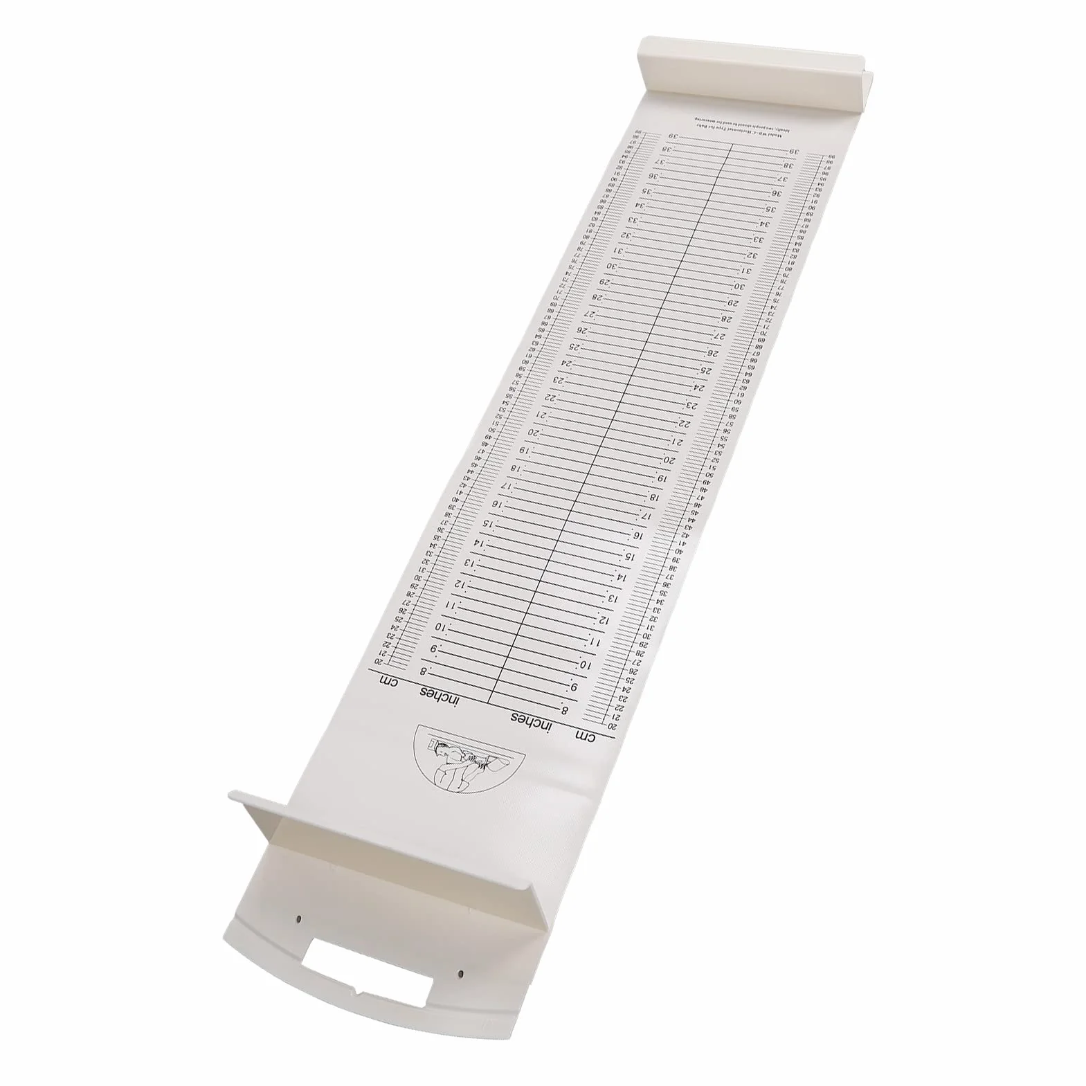 Infantometro righello altezza impermeabile pieghevole PVC neonati diagrammi crescita testiera fissa piede scorrevole