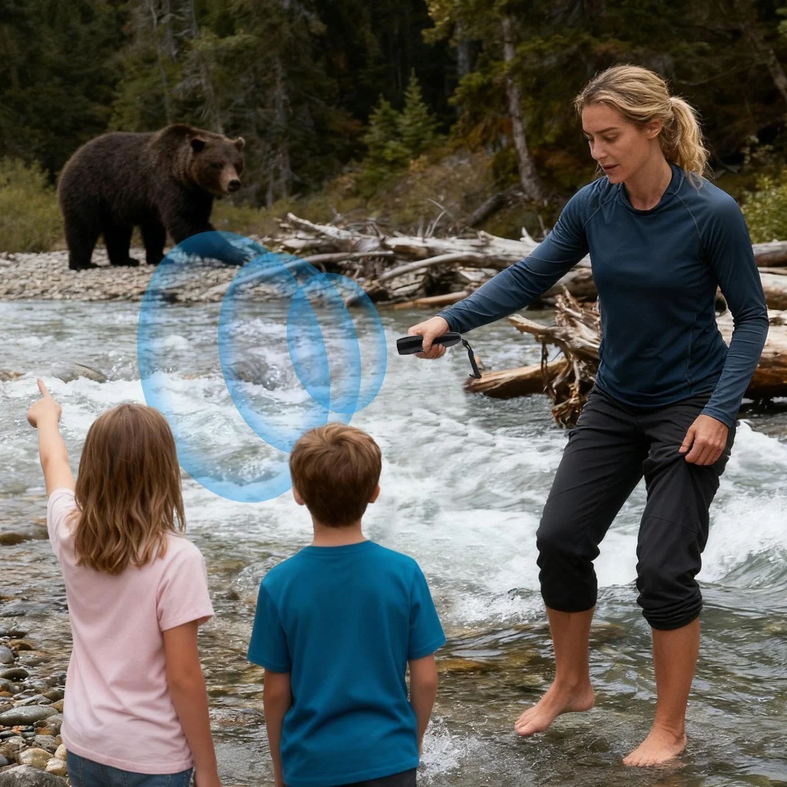 d'orso | Dispositivo di sicurezza elettrico da 125 dB – Backpacking autodifesa per escursionisti, visitatori e proprietari di cani | Questo potente H Orn scoraggia i viaggi della fauna selvatica
