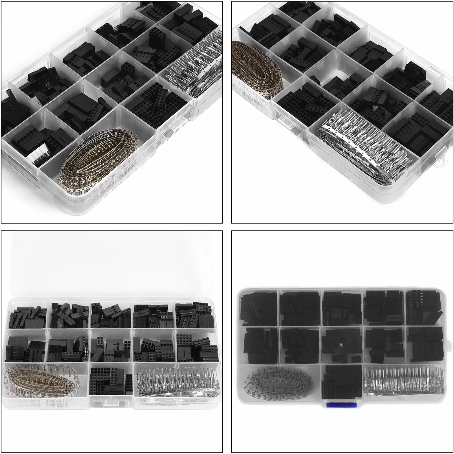 Dupont Set 620 Connettori 2,54 mm JST SM Femmina Crimpatrice