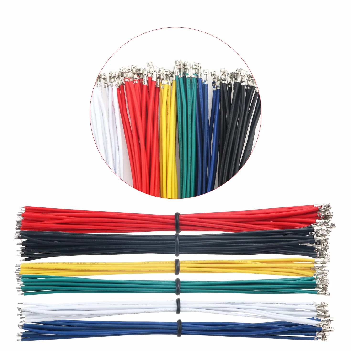 JST-PH 2.0 mm Connettore Kit 420 Pezzi, 2-6 Pin Maschio Femmina, 22AWG Pre-Crimpato Cavi