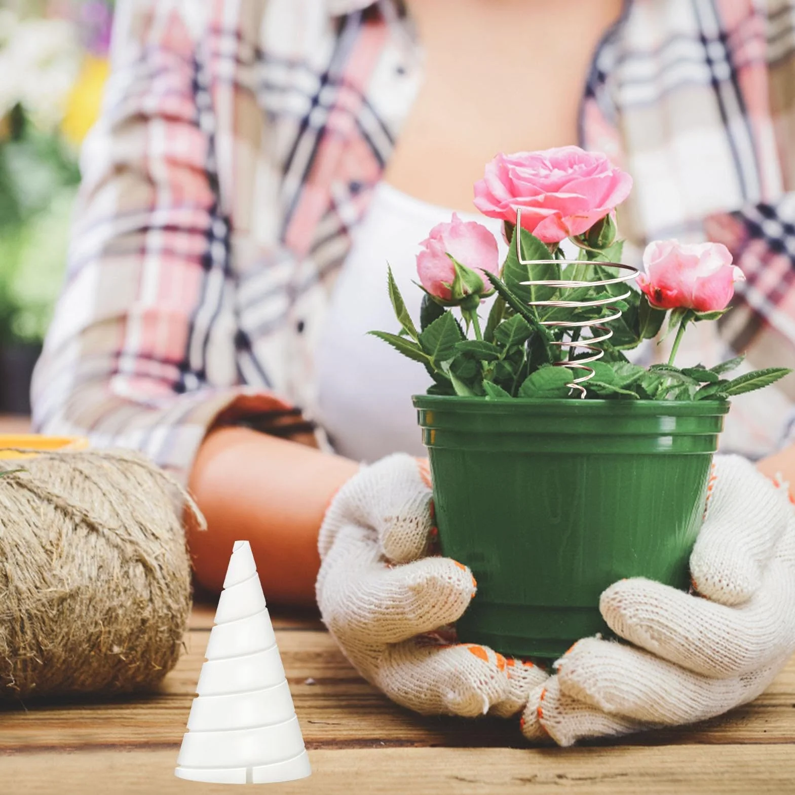 Attrezzo Per Avvolgimento Bobine Filo Rame - Stampo Per Filo Di Rame Da Elettrocoltura,Forma A Per Pali Piante Per Uso In Giardinaggio Interno, Giardino, Fiori, Vasi, Ed Esterno