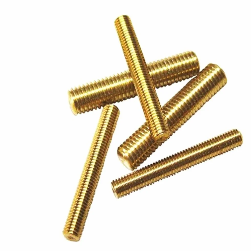 Barra filettata in ottone, M12 M8, perni a barra filettati in ottone massiccio, lunghezza 50-180 mm, perni a barra in ottone, 1 pz.(M12 x 100MM)