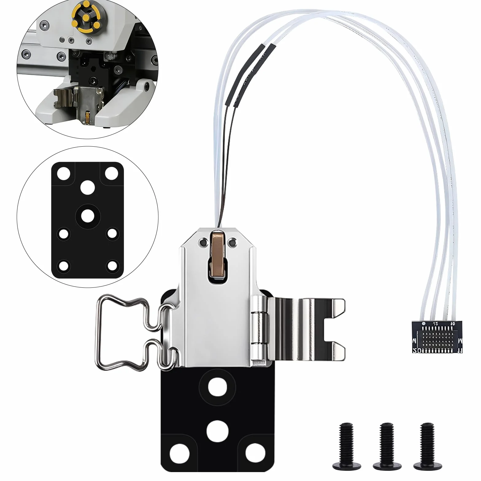 Hotend Heating Assembly Kit per Bambulab A1/A1 Mini Stampante 3D, Hotend Heating Assembly con Dispositivo di Serraggio Rapido, Componente Termistore Hotend Kit Di Montaggio, Accessori per Bambulab A1