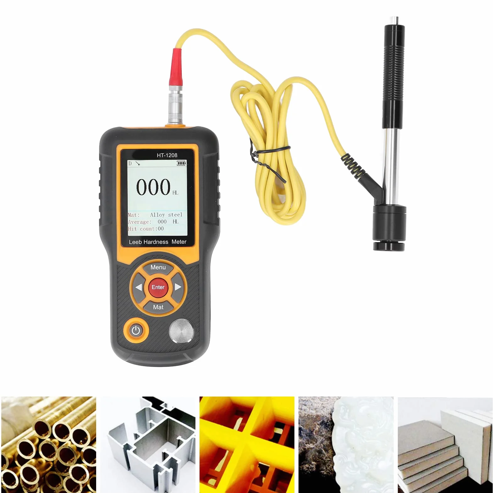 Tester di Durezza Durometro per Metalli 170-960 HL HRA HRB HRC HB HV HSD 40 Set di Dati