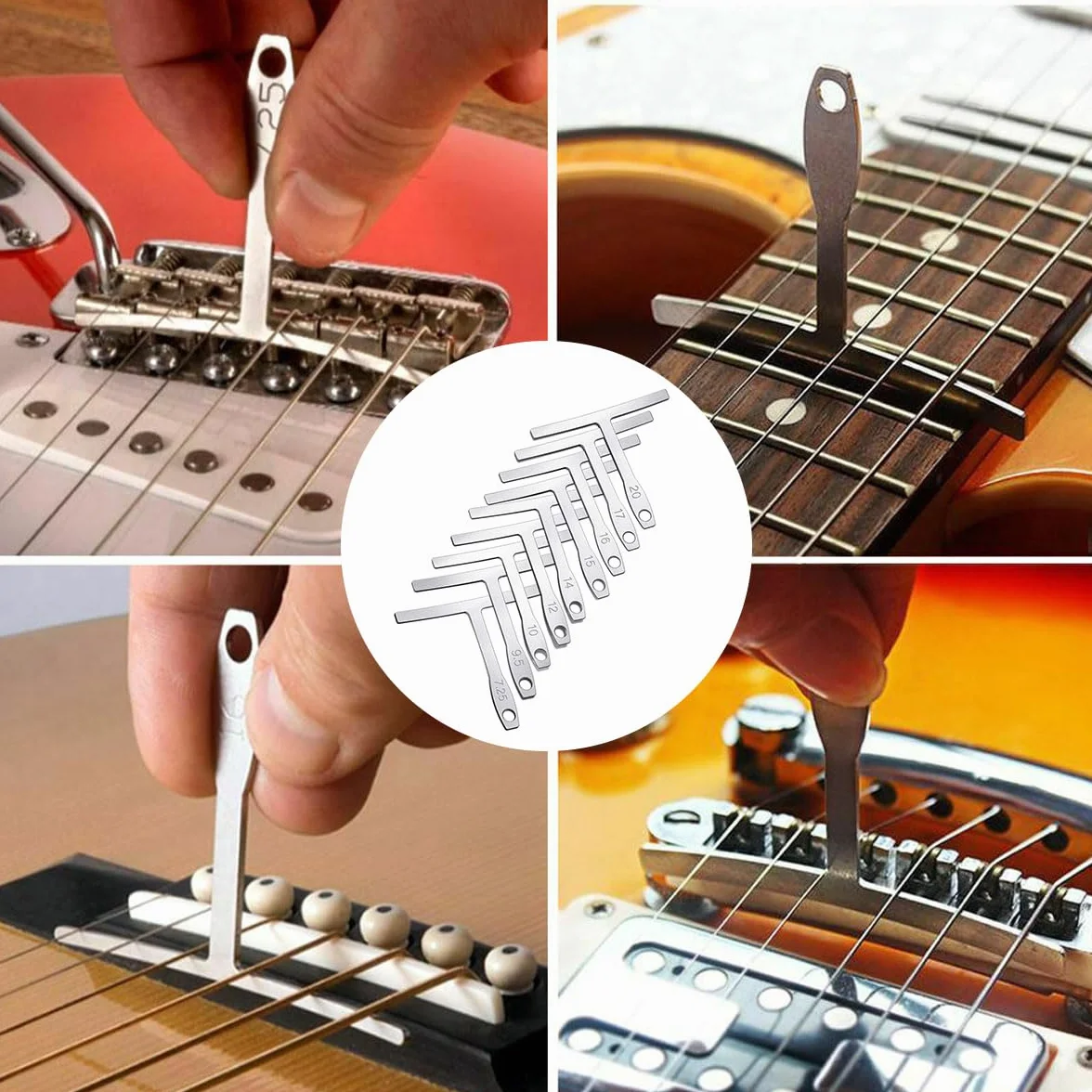 Radius Gauge Chitarra Strumento Liutaio Misura Calibri Universali per Raggi