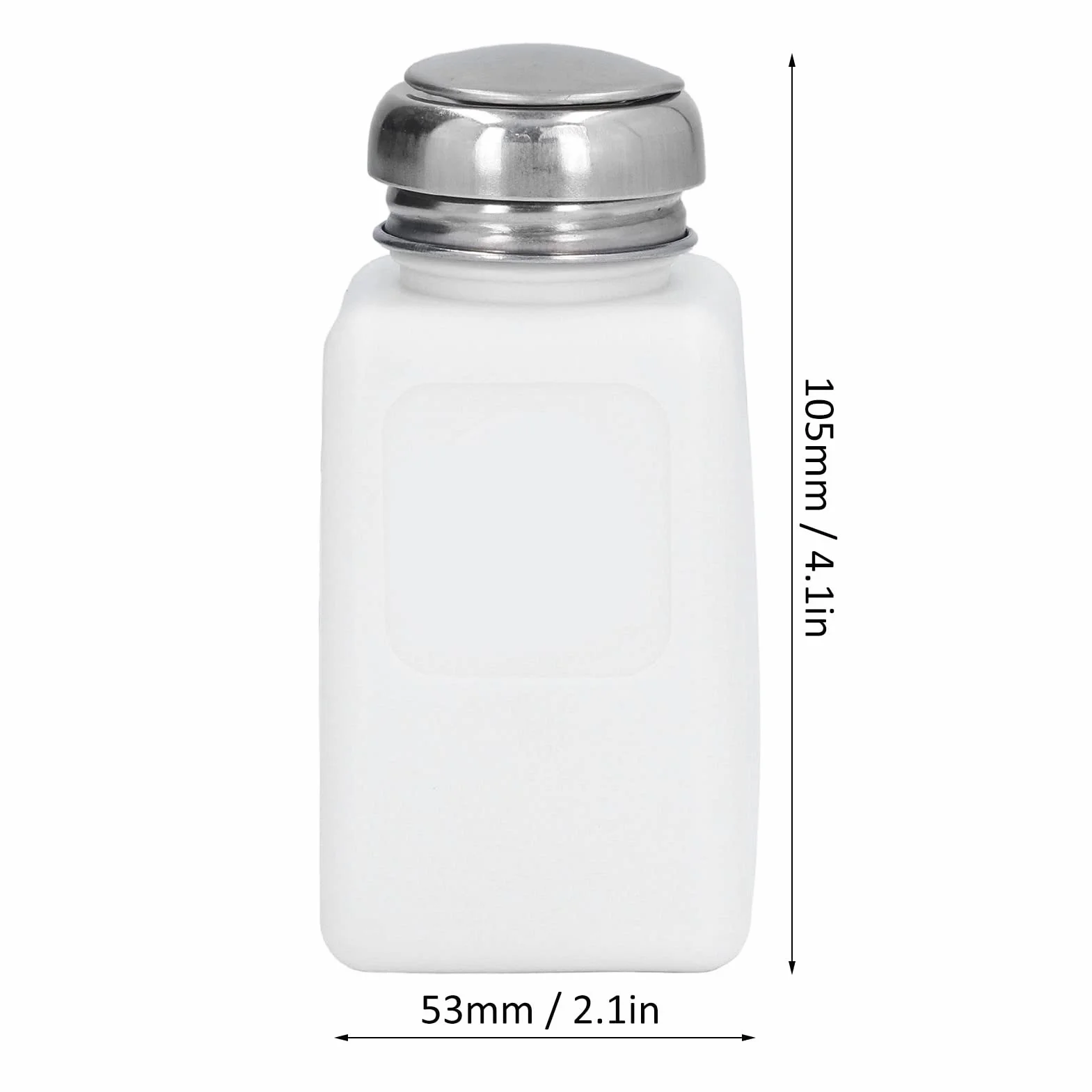 Dosatore Solvente Flacone Quadrato Antistatico Compatto Bianco per Laboratorio
