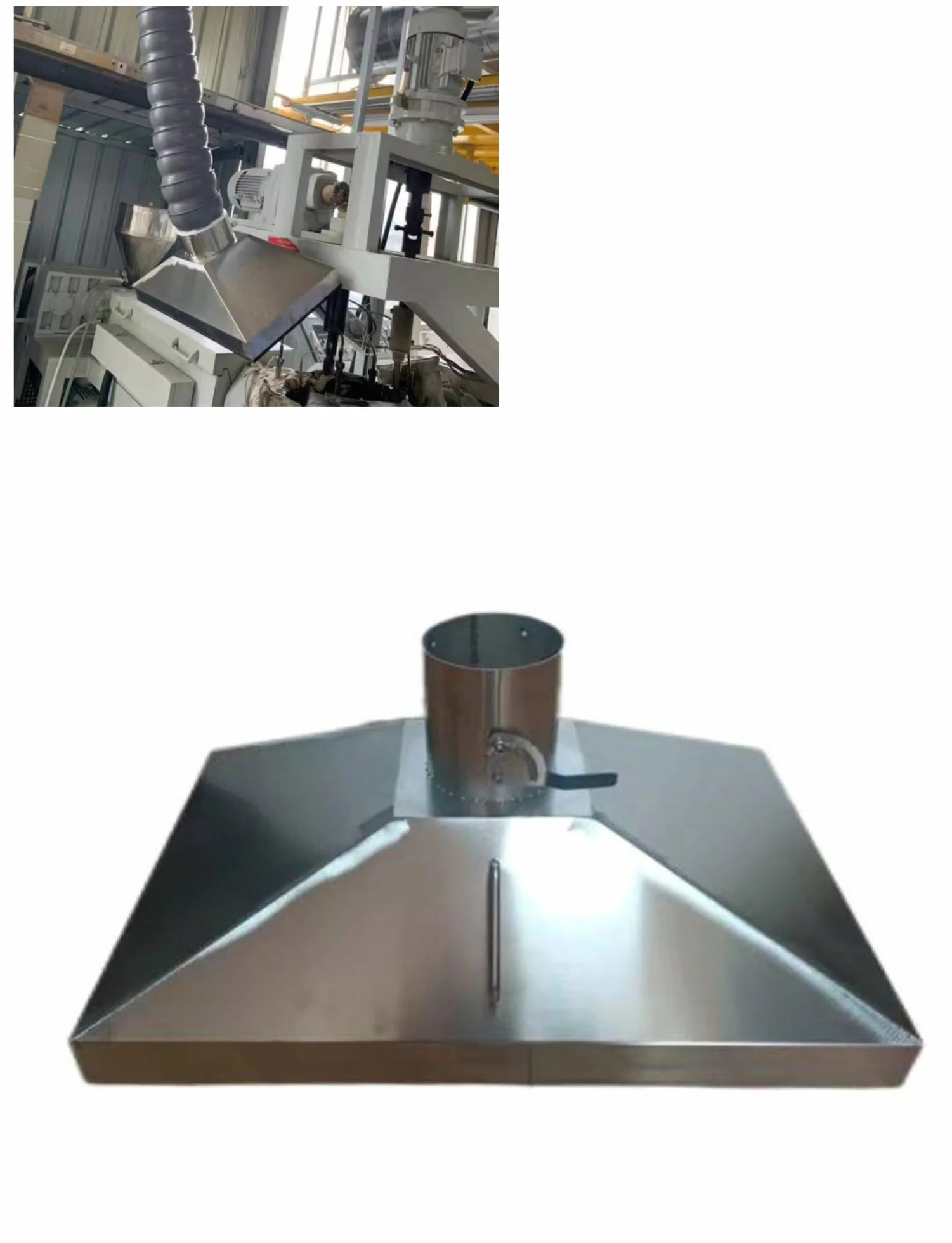 Cappa di aspirazione in acciaio inossidabile – Raccolta efficace della polvere, ventilazione migliorata for cucine, fabbriche e officine – Presa d'aria di livello commerciale(160mm/6.3in,40x50cm)