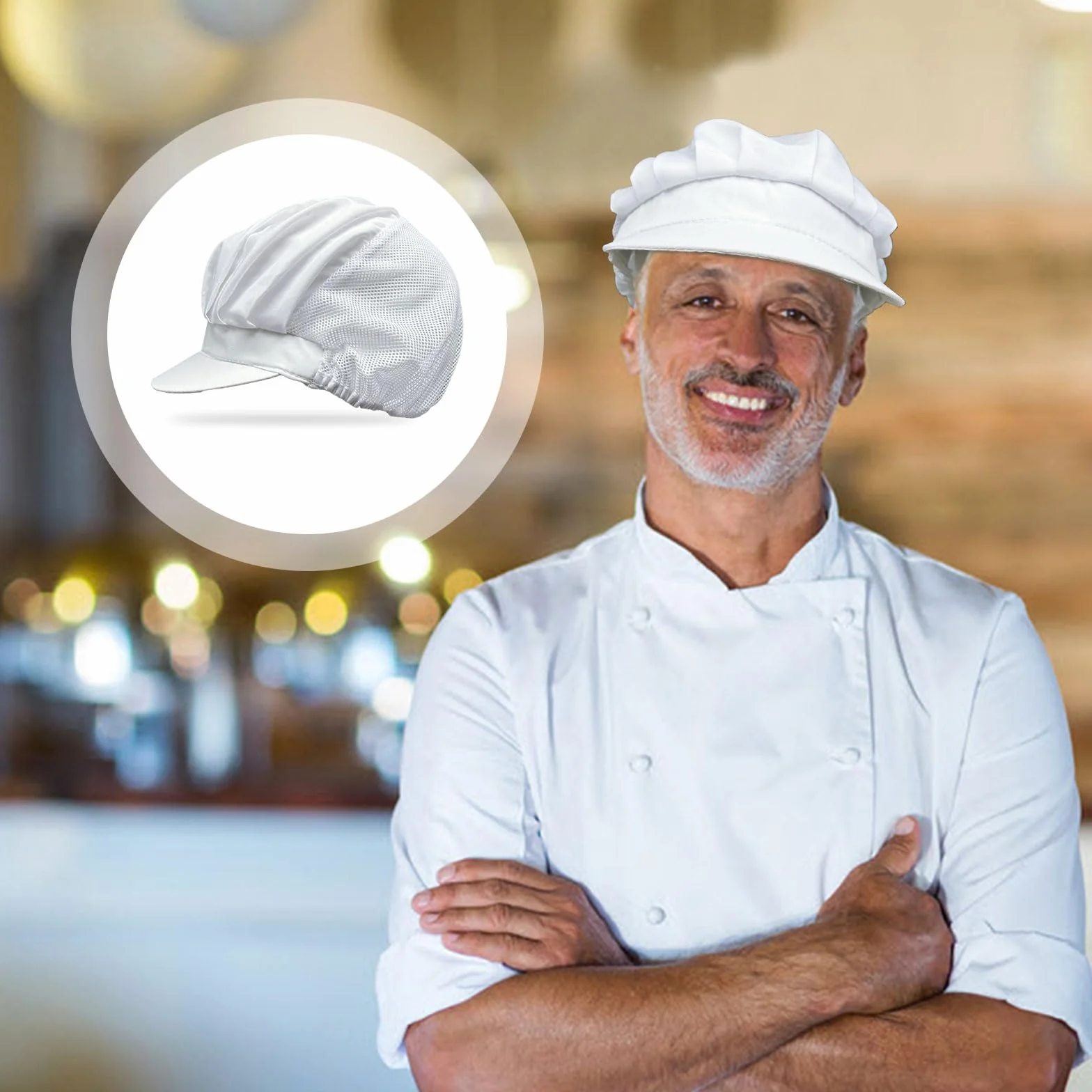 Cappello da Cuoco 4 Pezzi
