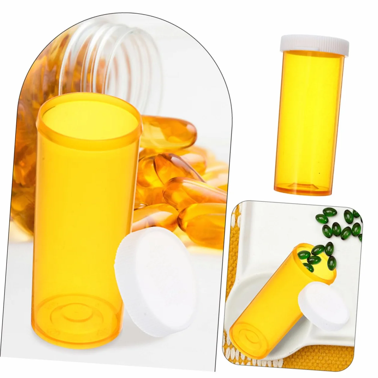 Organizer per Pillole da Viaggio 10 Pezzi, Contenitore Medicine Plastico Sigillo