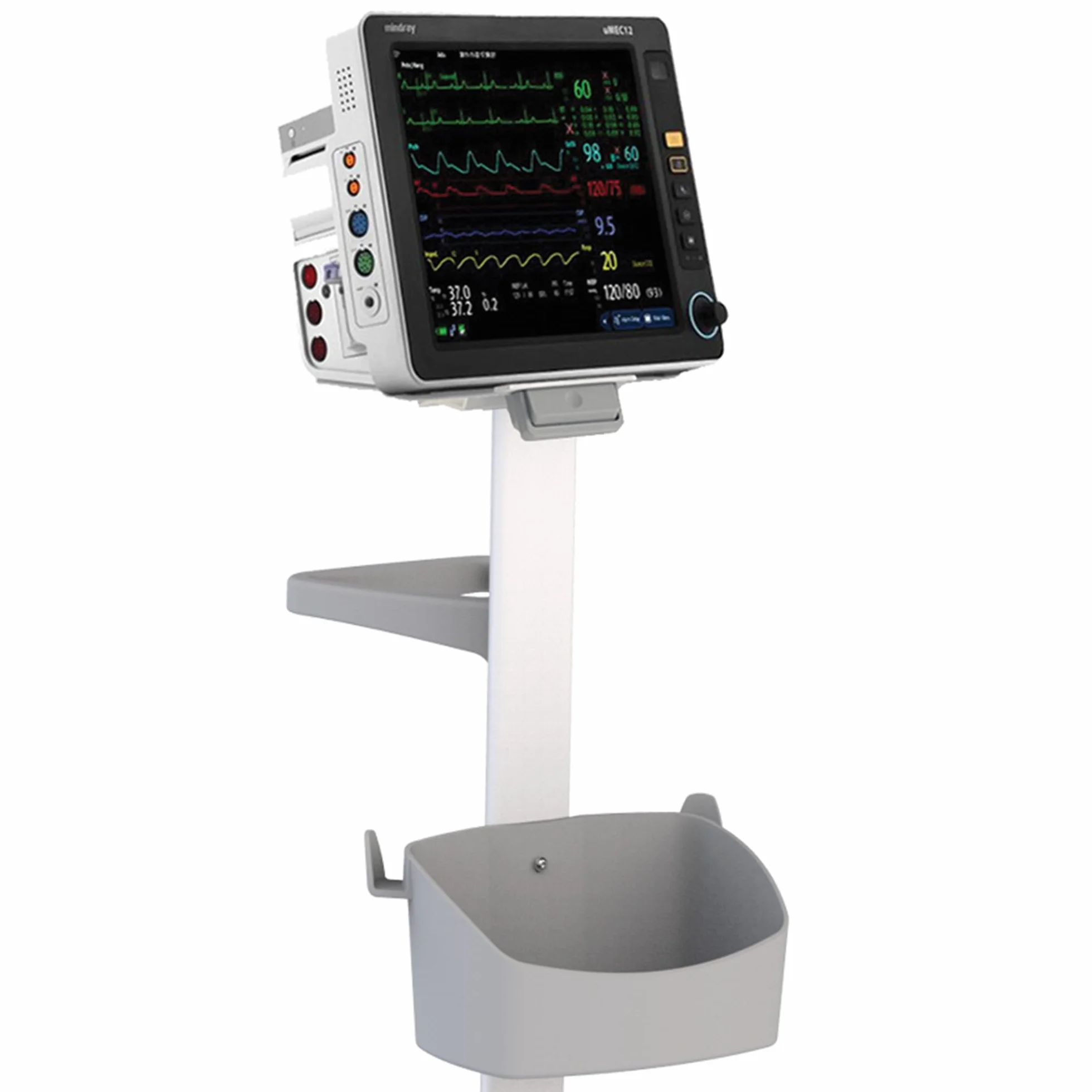 GIMA 45760 Carrello per Monitor Paziente, Richiede Piastra Adattatrice