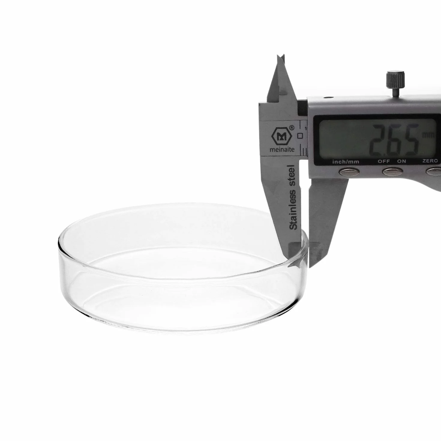 QWORK® Petri in Vetro con Coperchio, Sterile Capsula di Petri in Vetro Borosilicato per Coltura Batterica, 90mm x 20mm, 5 Pezzi