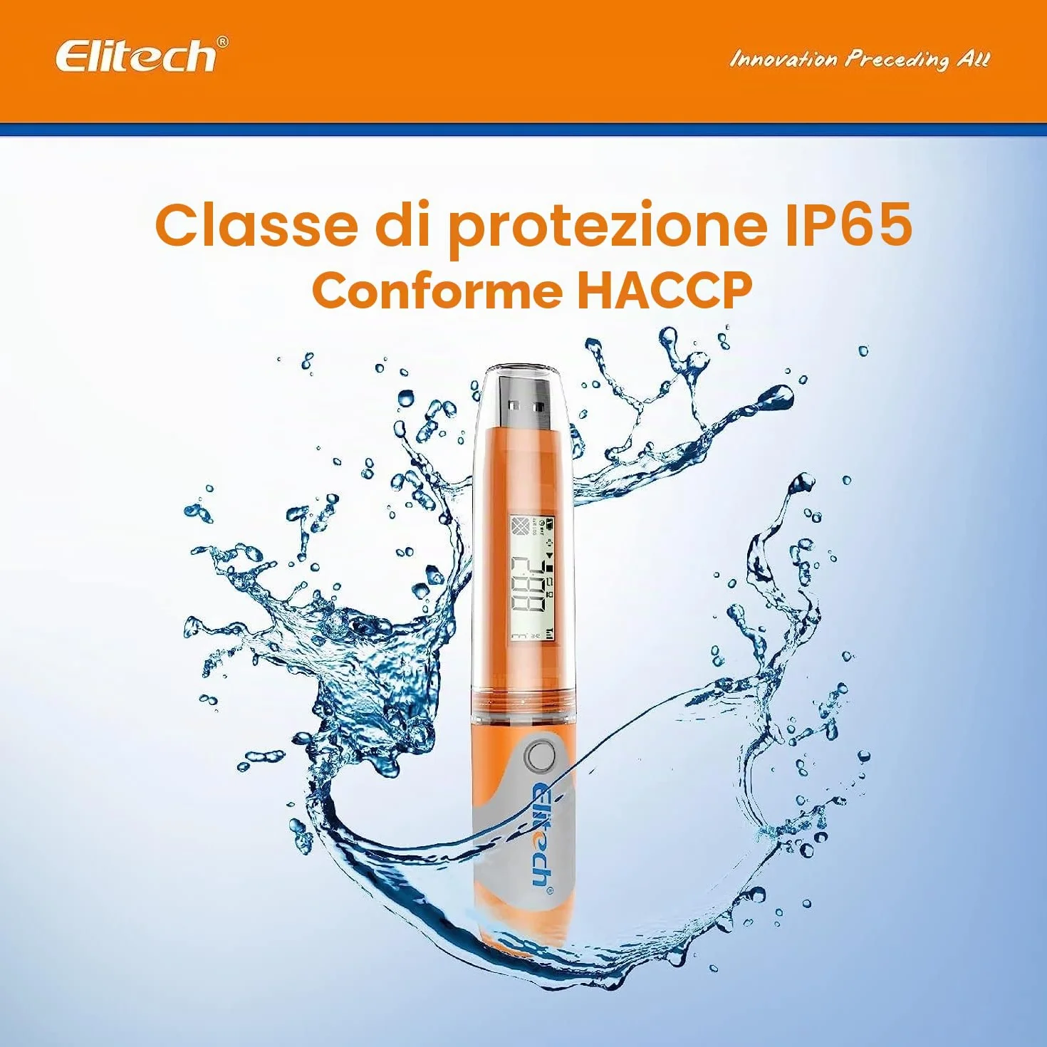 Elitech RC-51H Data Logger Temperatura Umidità 32.000 Punti Schermo LCD CE FDA