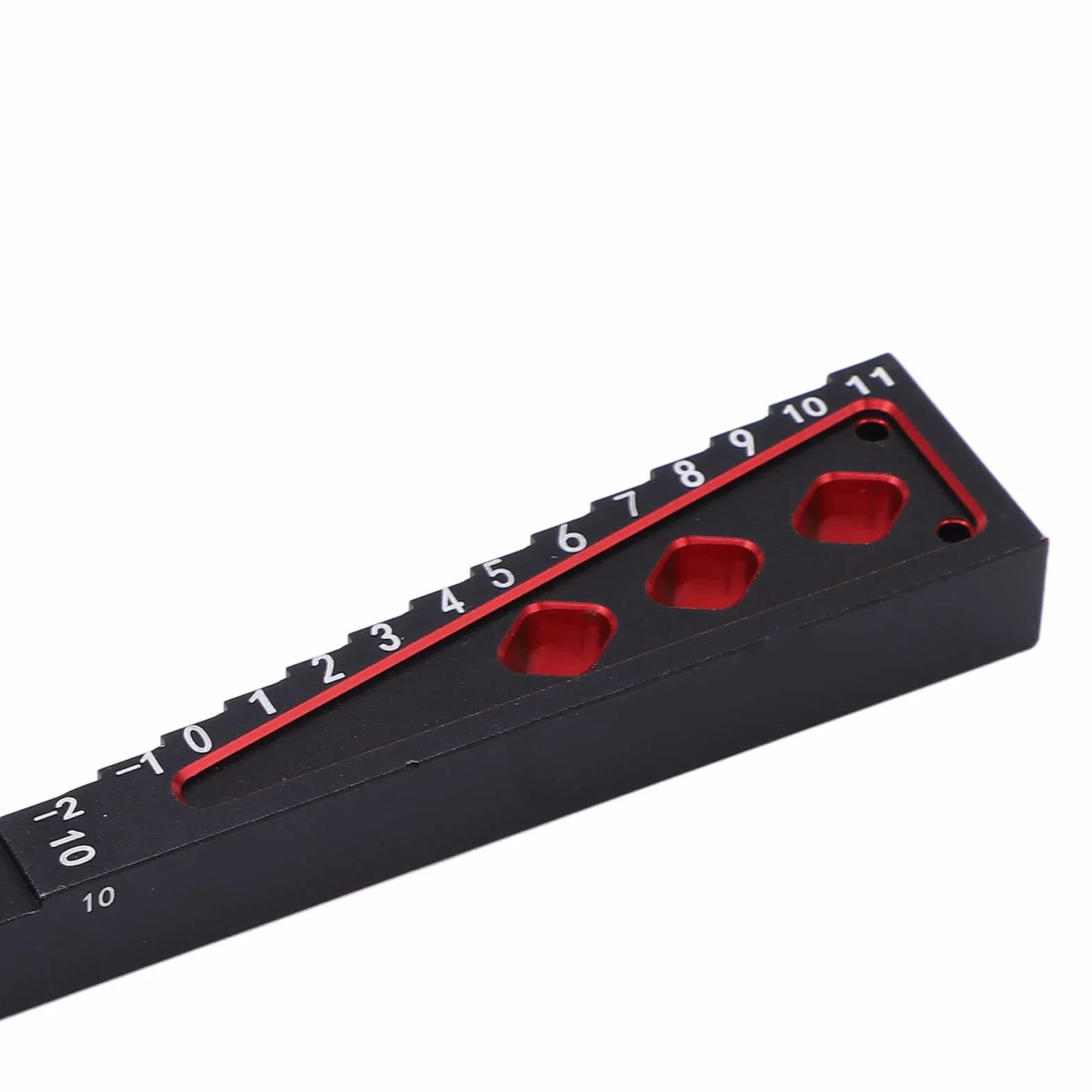 Misuratore di Altezza RC, Precisione Alta, Adatto per Auto RC 1/8 1/10, Lega di Alluminio Nero Rosso, for Modellismo, DIY, Personalizzazione