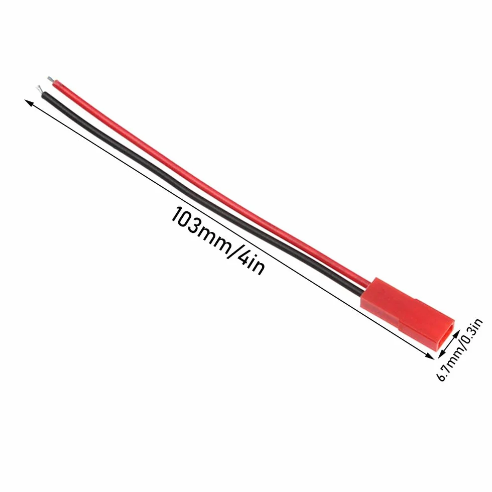 D-Orange 20 Paia JST Spina Connettore 2 Pin Maschio Femmina con Cavo 10 cm per LED Lampada Striscia - 22 AWG
