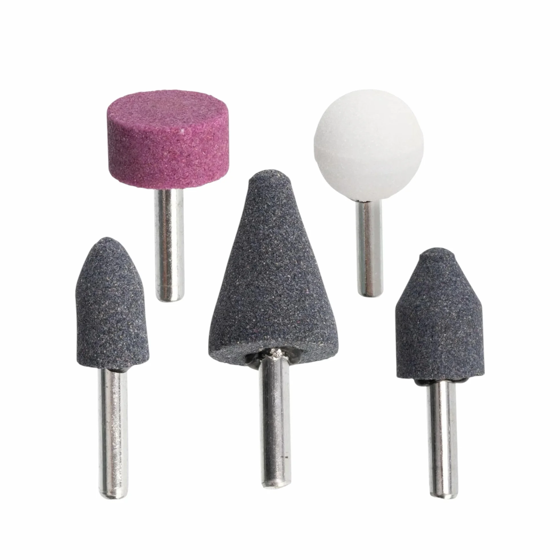 Set Punte Trapano 5 Pietre Abrasive 1/4" (6 mm) per Lavori di Precisione, Mola per Trapano, Avvitatore, Punta Trapano Levigatrice Pietra da Rettifica